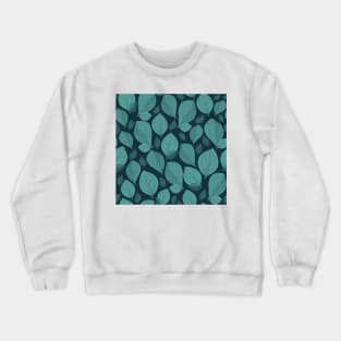 Basil Leaf Pattern Crewneck Sweatshirt